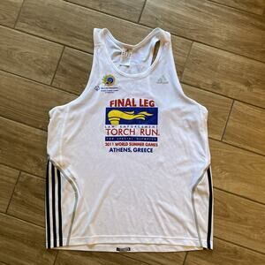 Adidas Final Leg 2011 World Summer Games Athens Greece Torch Run Jersey Large